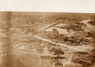 Panorama de MachiBoran, Lucknow de Felice Beato